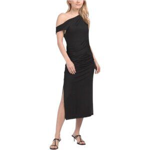 DKNY One Shoulder Midi Dress